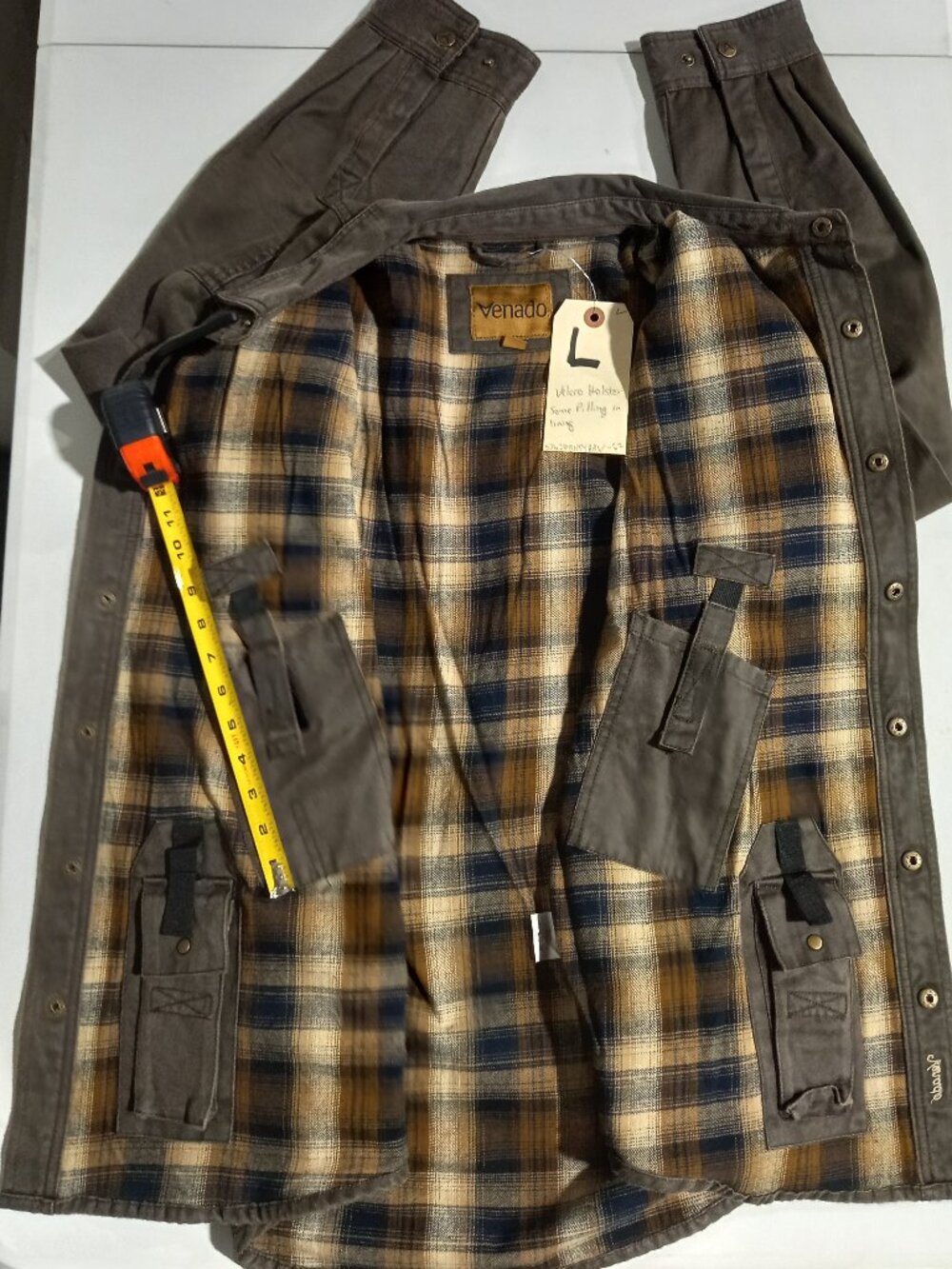 Bountyman Concealed Carry Shirt Jacket - Brown | Large - Picture 4 of 9